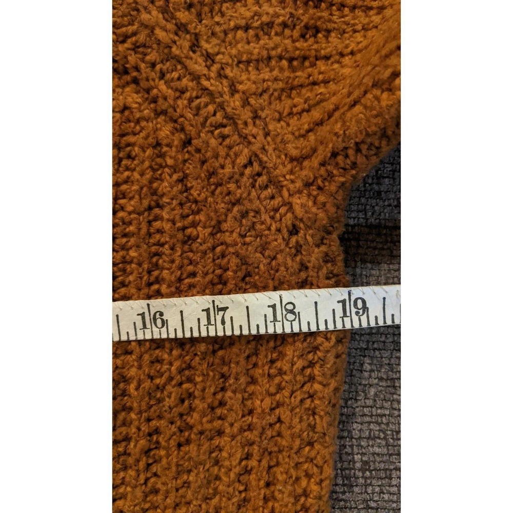 American Eagle Off the Shoulder Orange/Rust Sweater XS - Picture 5 of 6
